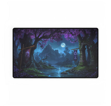 Ashenvale Fantasy Style Playmat, 24"X14" For Table Top Gaming, TCG Playmat, Magic Playmat, Gamer Gift, DND Accessory