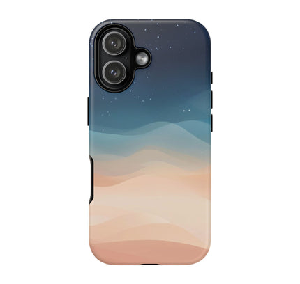 Phone Case with Pastel Desert Sky Design, Tough Cases, Minimal Art Phone Cover, Soft Gradient Style, Aesthetic Gift, Unique Accessory