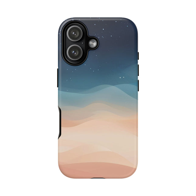 Phone Case with Pastel Desert Sky Design, Tough Cases, Minimal Art Phone Cover, Soft Gradient Style, Aesthetic Gift, Unique Accessory